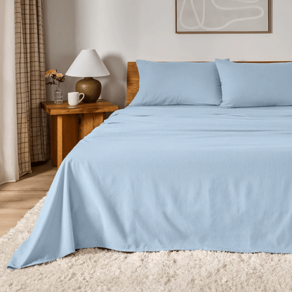 CinchFit American Made Flannel Sheets - No Tear - Split King, Split Top King & Split Top Cal King Sheets - Quahog Bay Bedding