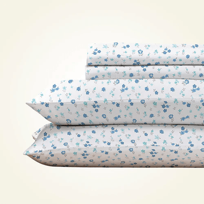 CinchFit American Made King 9 Inch Depth Sheet Sets - 400TC Cotton Prints - Quahog Bay Bedding