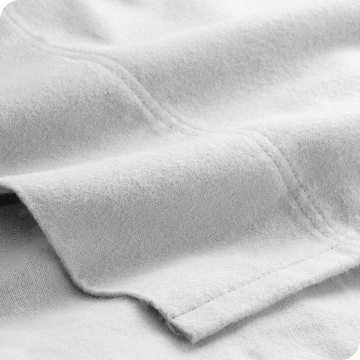 CinchFit American Made No Tear Split Top King Cotton Flannel Cord Elastic Sheets - Quahog Bay Bedding