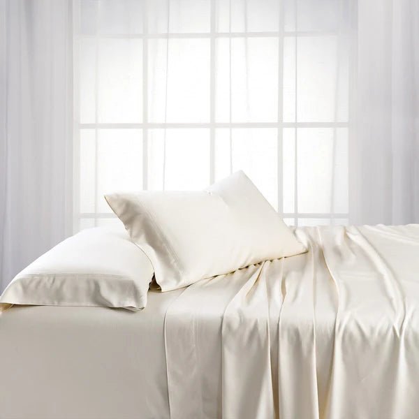 CinchFit American Made Split Top King & Cal King Sheets - No Tear 600TC Bamboo Cord Elastic Sheets - Quahog Bay Bedding