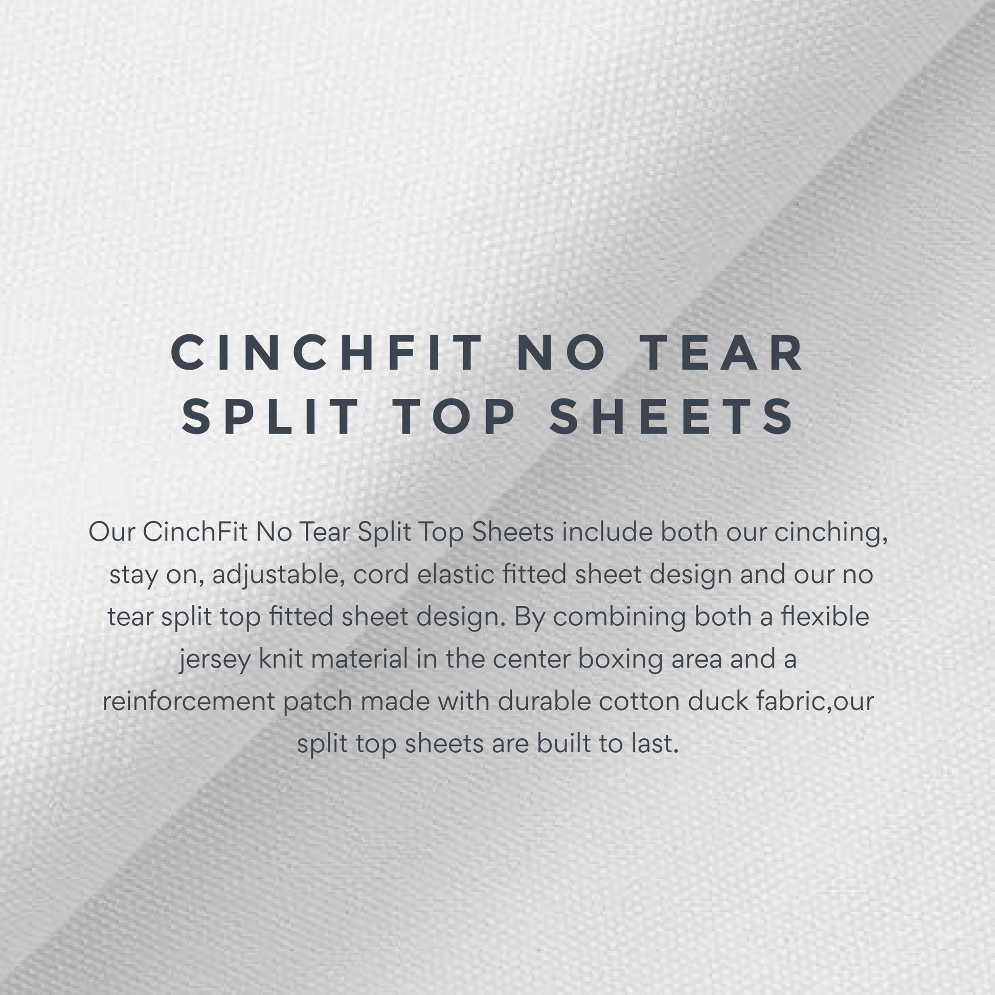 CinchFit American Made No Tear Split Top King Cotton Flannel Cord Elastic Sheets - Quahog Bay Bedding