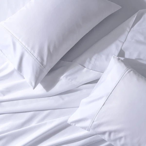 CinchFit Split Top King Sheets - No Tear 650TC Cotton Blend American Made Sheets - Quahog Bay Bedding