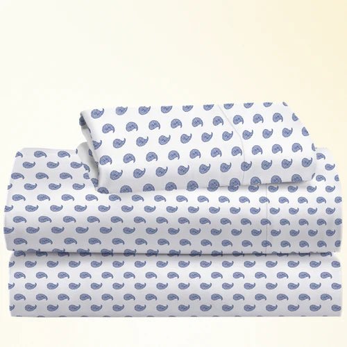 CinchFit American Made Twin 9 Inch Depth Sheet Sets - 400TC Cotton Prints - Quahog Bay Bedding