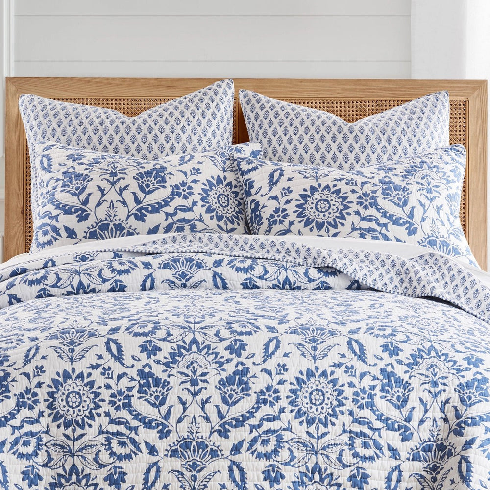 Clara Blue Euro Sham Set of 2 - Quahog Bay Bedding
