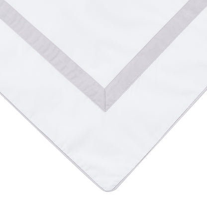 Classic Double Border Percale Cotton Duvet Set - Quahog Bay Bedding