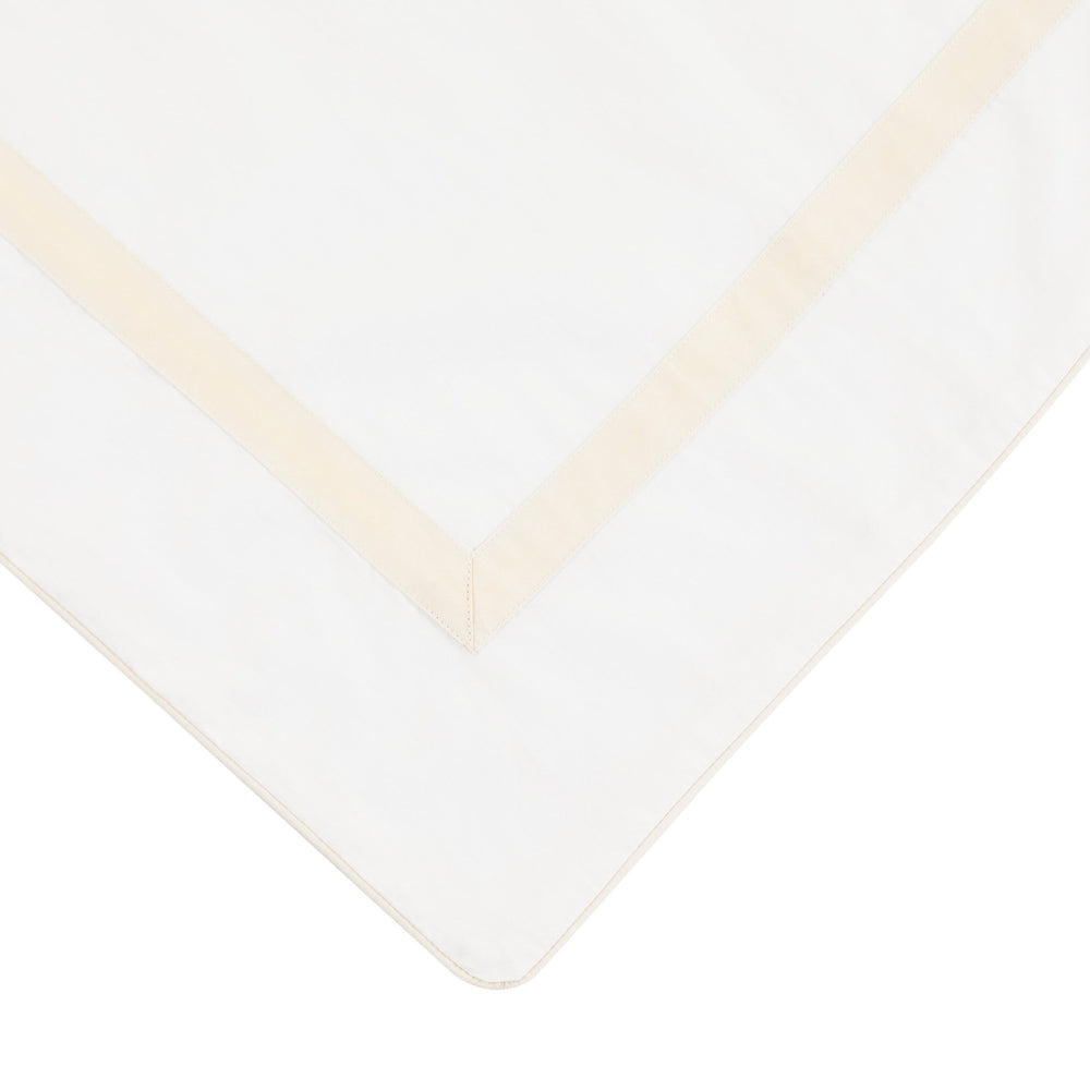 Classic Double Border Percale Cotton Euro Sham Pair - Quahog Bay Bedding