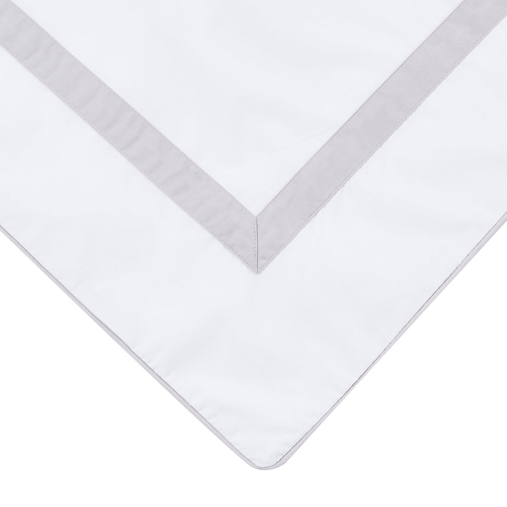 Classic Double Border Percale Cotton Euro Sham Pair - Quahog Bay Bedding