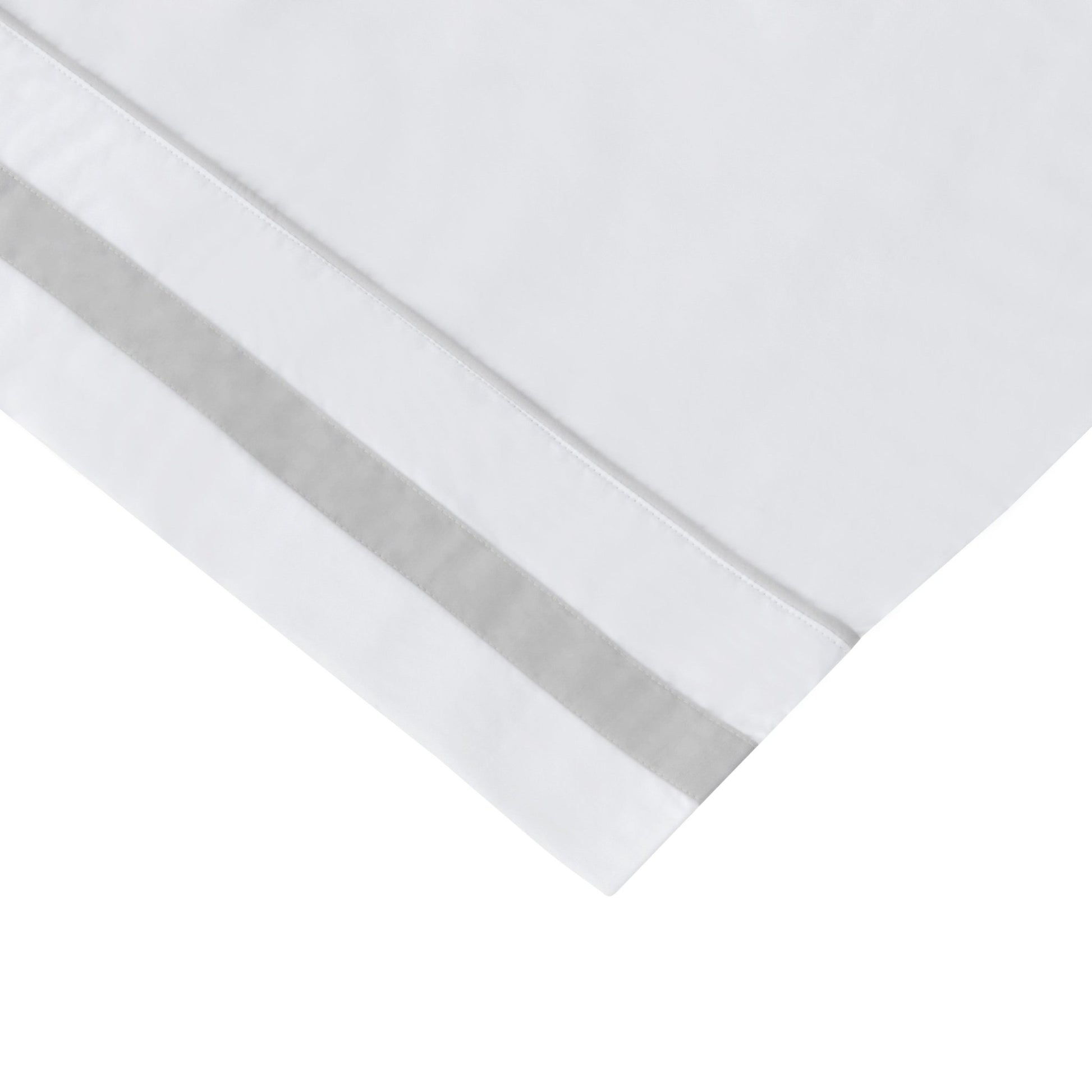 Classic Double Border Percale Cotton Sheet Set - Quahog Bay Bedding