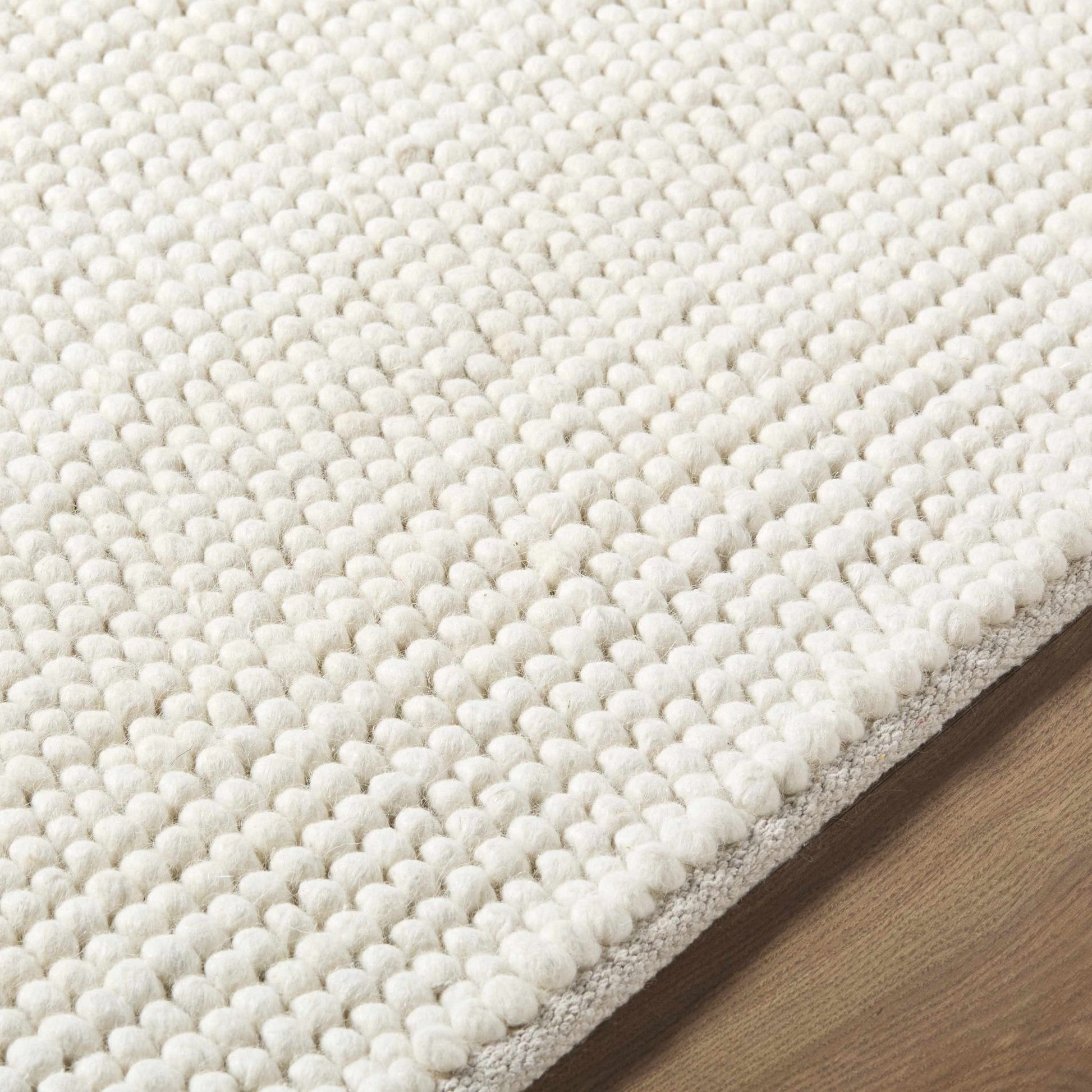 Clayne Beige Premium Wool Area Rug - Quahog Bay Bedding