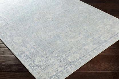 Calderbank Sky Blue Wool-Blend Area Rug