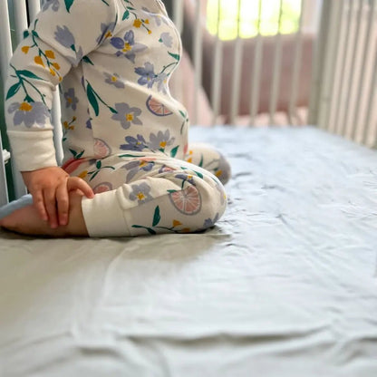 CleanBamboo® Signature Sateen Crib & Toddler Fitted Sheet - Quahog Bay Bedding