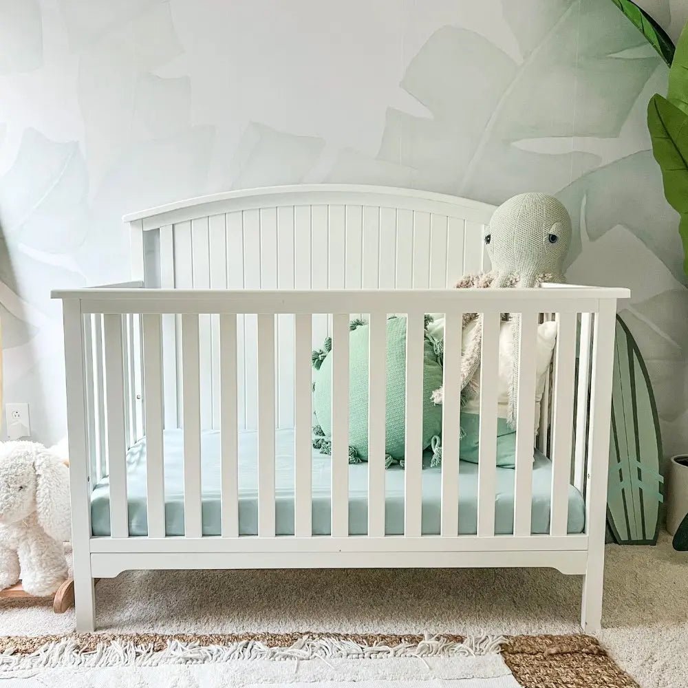 CleanBamboo® Signature Sateen Crib & Toddler Fitted Sheet - Quahog Bay Bedding