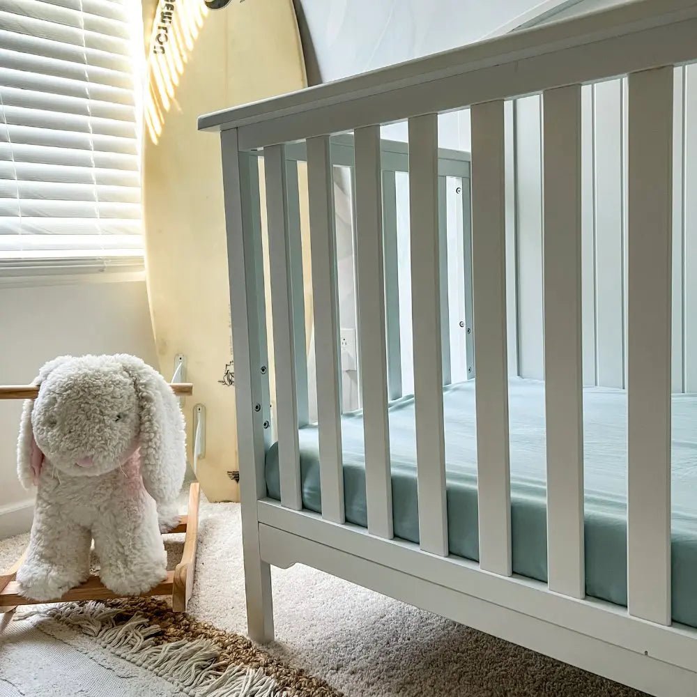 CleanBamboo® Signature Sateen Crib & Toddler Fitted Sheet - Quahog Bay Bedding
