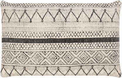 Calliope Monochrome Patterned Throw Pillow