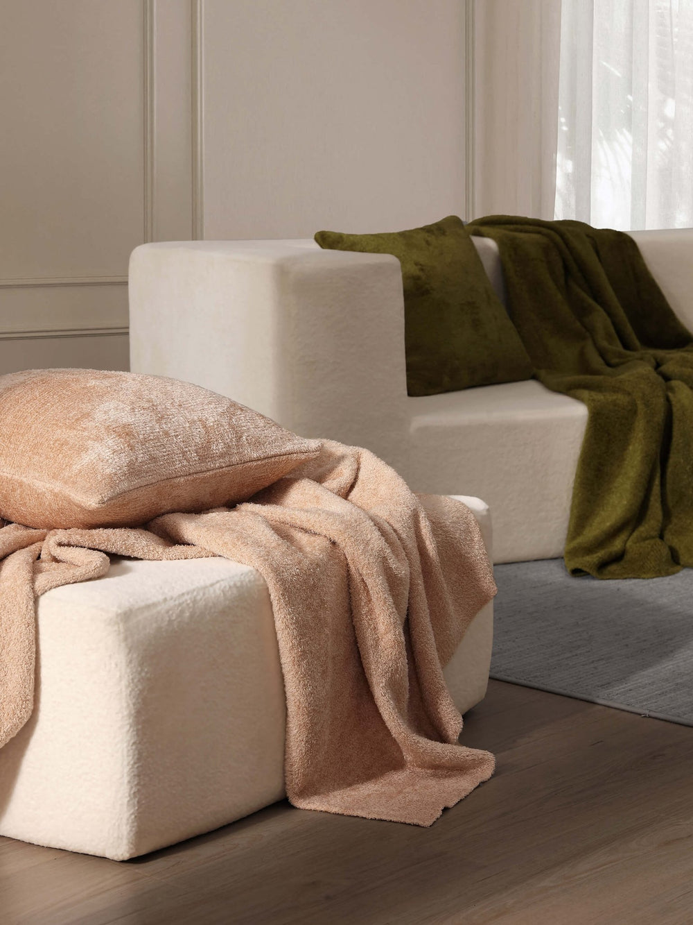 Cloud Silque Pure Throw Pillow - Quahog Bay Bedding