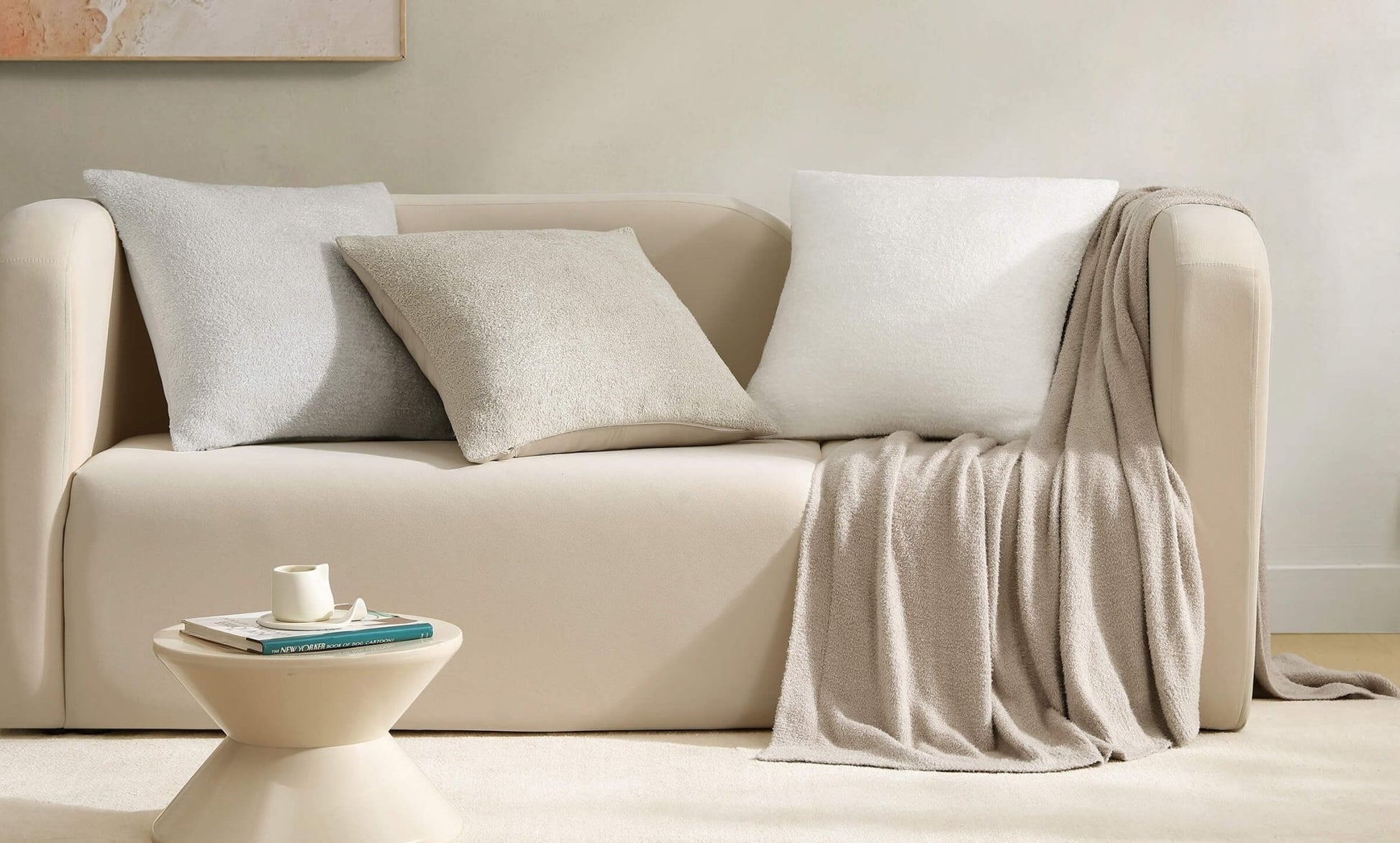 Cloud Silque Throw Pillow - Quahog Bay Bedding
