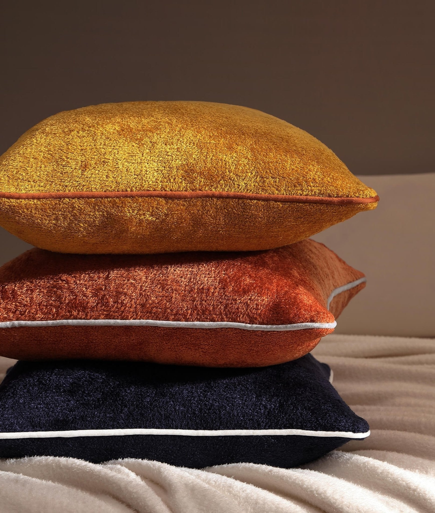 Cloud Silque Throw Pillow with Piping - Quahog Bay Bedding