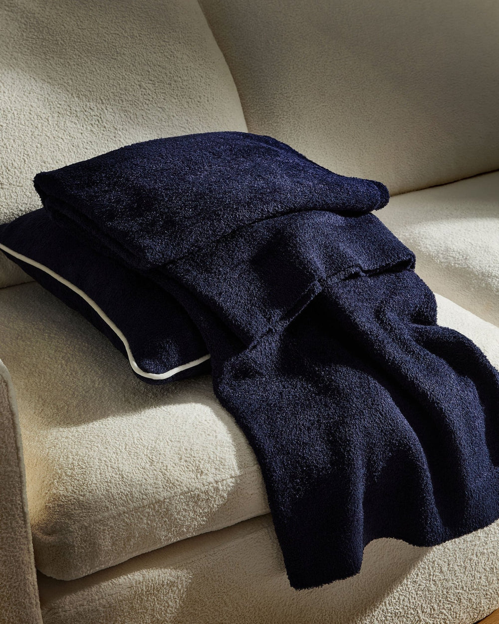 Cloud Silque Throw Pillow with Piping - Quahog Bay Bedding