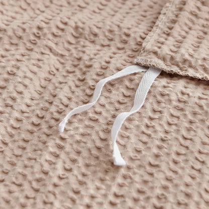 Cloud Waffle 100% Cotton Duvet Cover Set 3PC - Blush - Quahog Bay Bedding