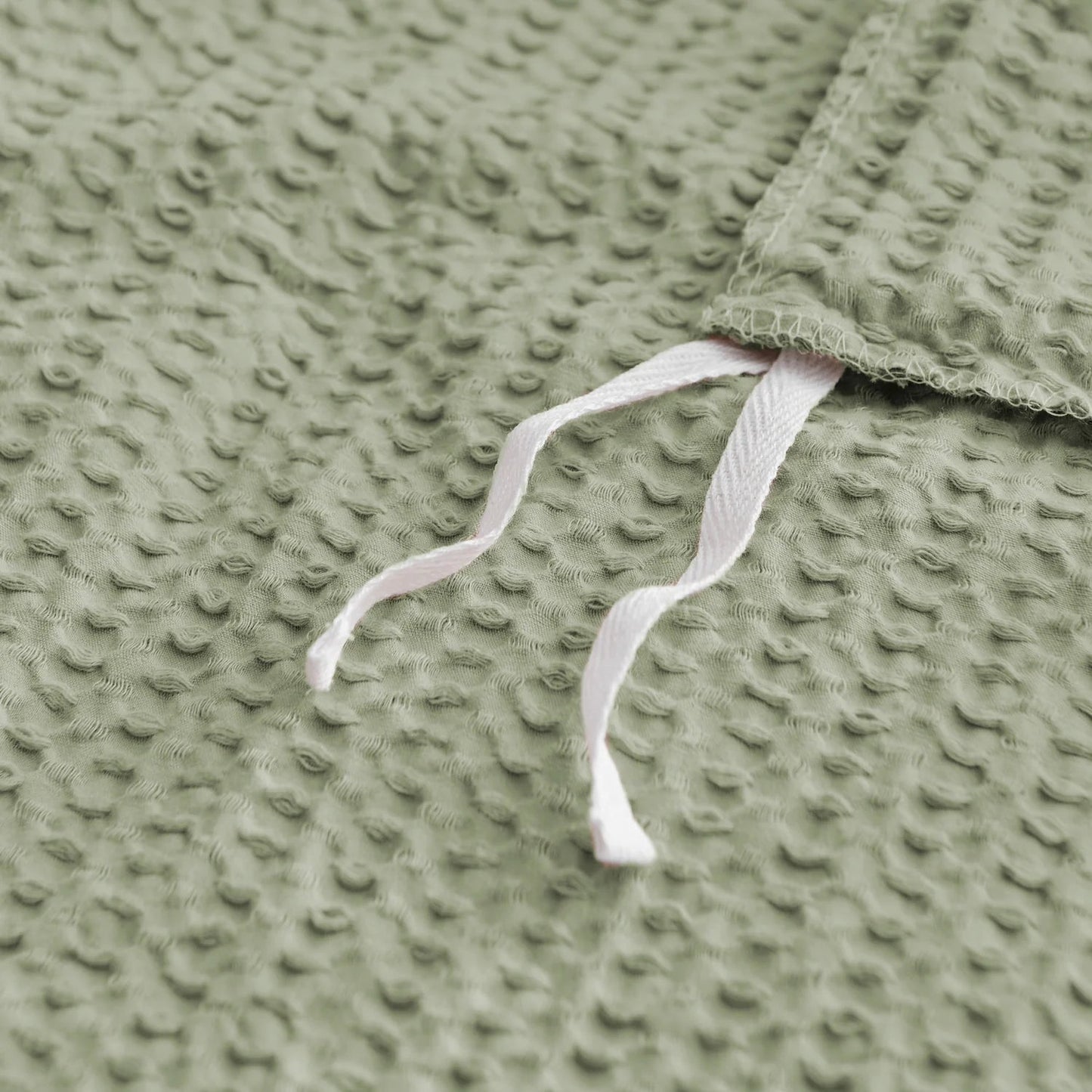 Cloud Waffle 100% Cotton Duvet Cover Set 3PC - Desert Sage - Quahog Bay Bedding