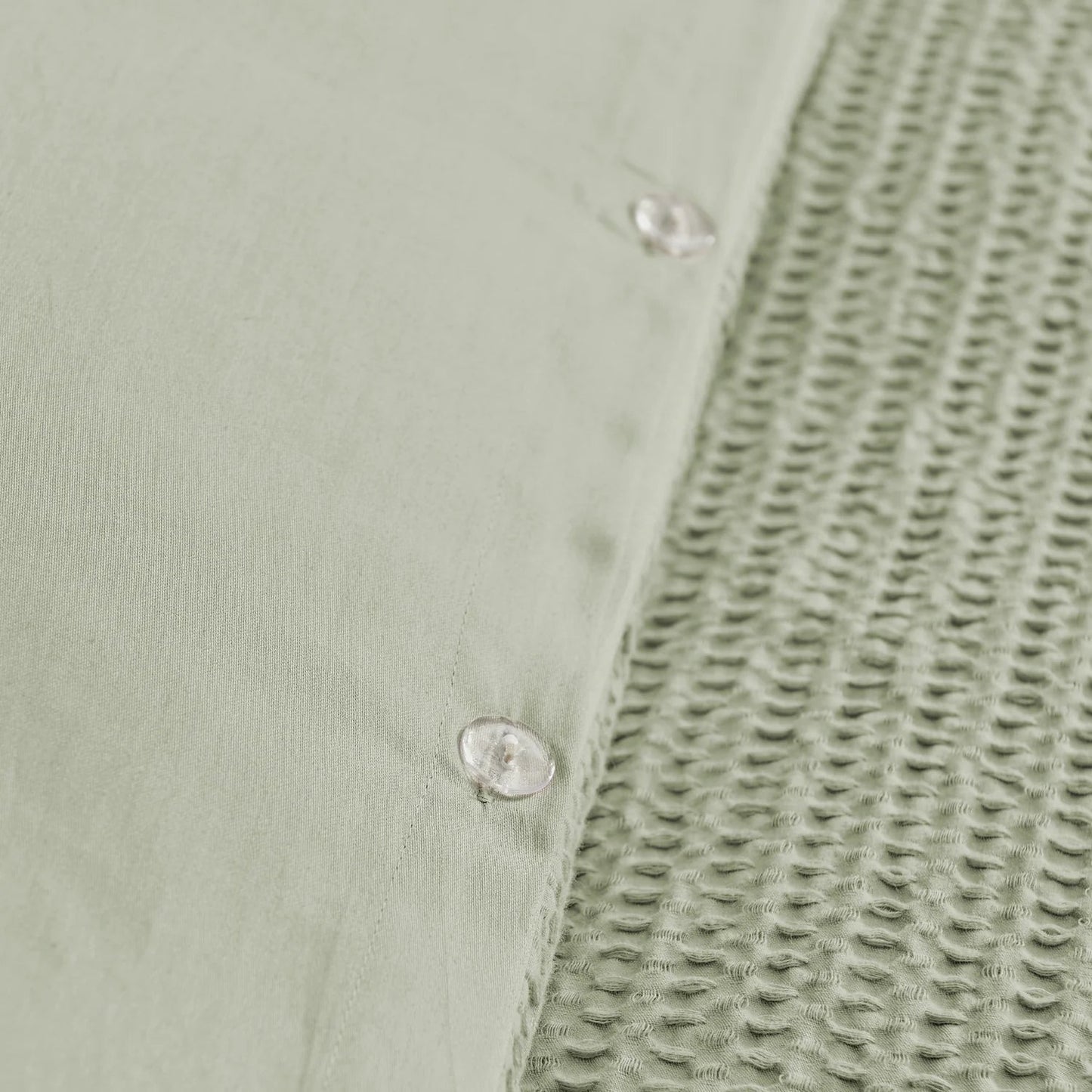 Cloud Waffle 100% Cotton Duvet Cover Set 3PC - Desert Sage - Quahog Bay Bedding