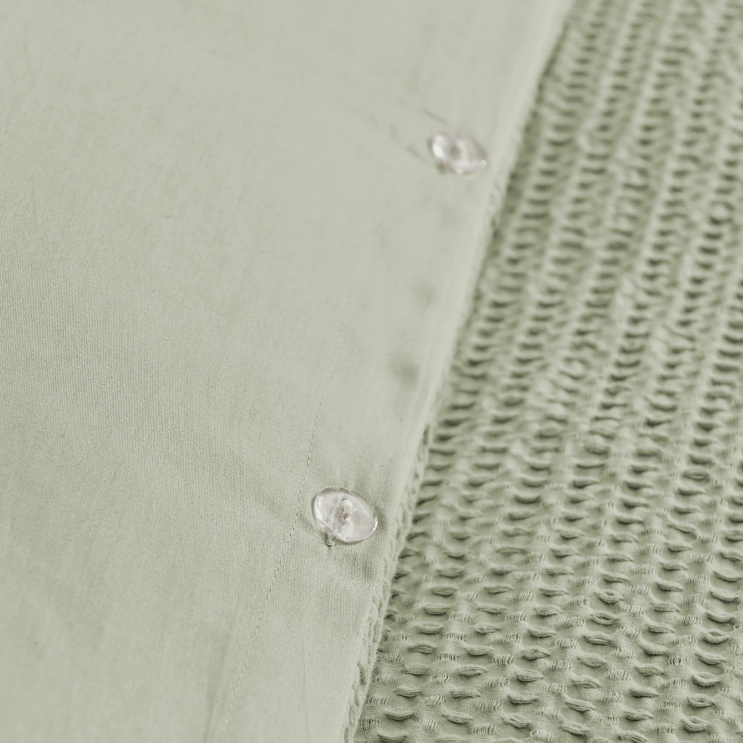 Cloud Waffle 100% Cotton Duvet Cover Set 3PC - Desert Sage - Quahog Bay Bedding