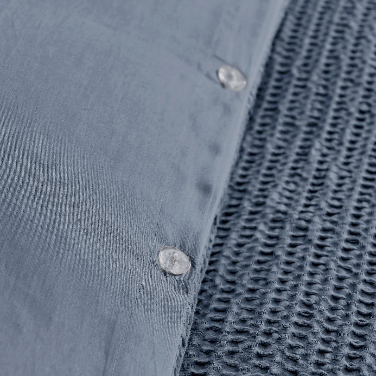 Cloud Waffle 100% Cotton Duvet Cover Set 3PC - Nautical Duvet Set - Navy - Quahog Bay Bedding