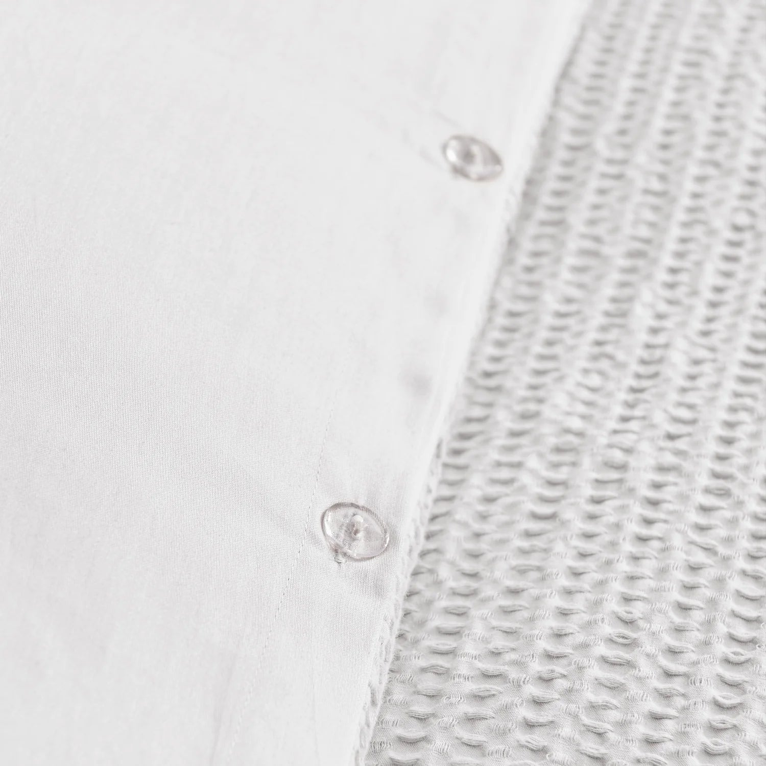 Cloud Waffle 100% Cotton Duvet Cover Set 3PC - White - Quahog Bay Bedding