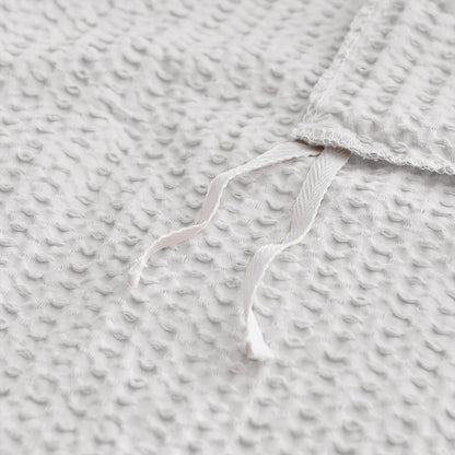 Cloud Waffle 100% Cotton Duvet Cover Set 3PC - White - Quahog Bay Bedding