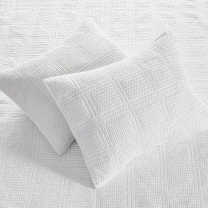 Cloud Waffle Reversible Cotton Quilt Set - Quahog Bay Bedding