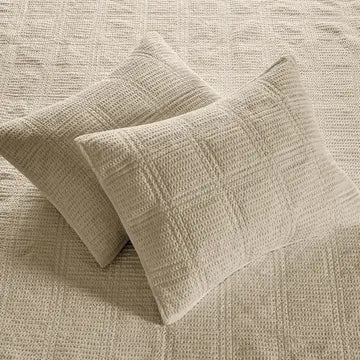 Cloud Waffle Reversible Cotton Quilt Set - Quahog Bay Bedding