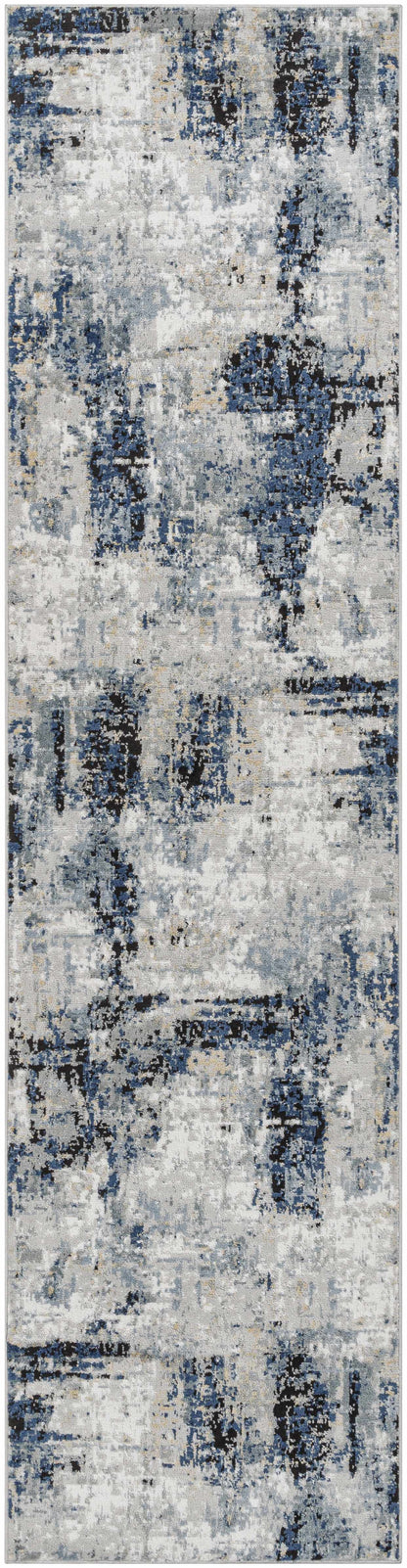 Campsall Blue Abstract Rug - Promo