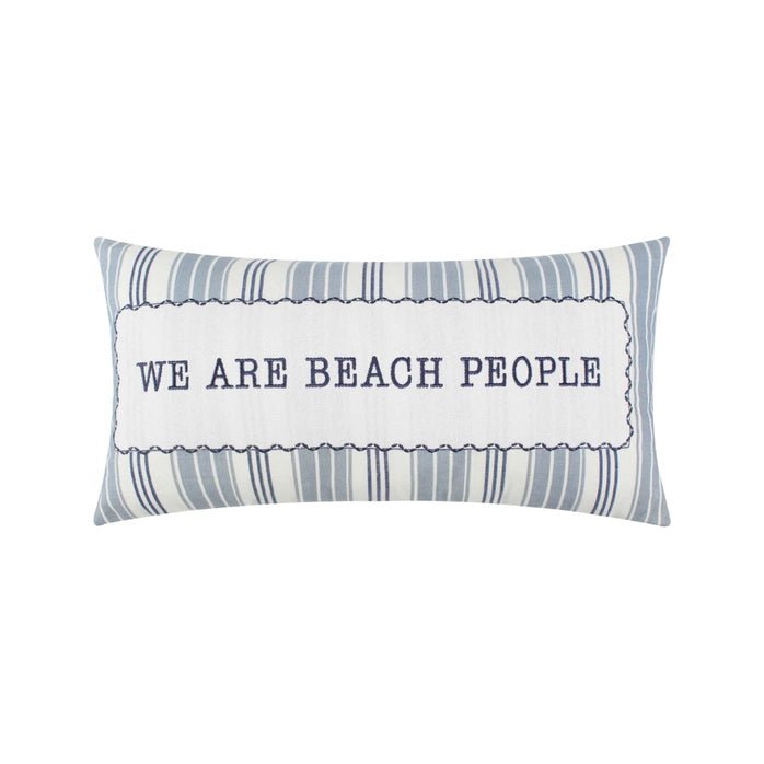 Ocean Meadow Beach Pillow | We Are Beach People - Quahog Bay Bedding