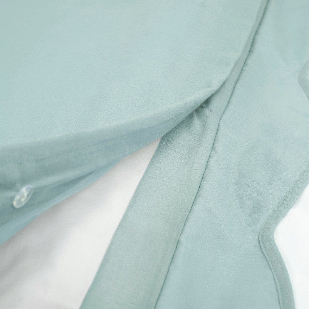 Coastal Chic Scalloped Edge 100% Cotton Reversible Duvet Cover Set - Quahog Bay Bedding