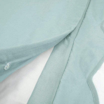 Coastal Chic Scalloped Edge 100% Cotton Reversible Duvet Cover Set - Quahog Bay Bedding