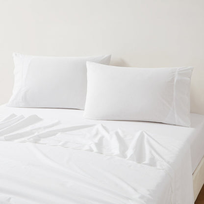 Coastal Chic Scalloped Edge Cotton Sheet Set - Quahog Bay Bedding