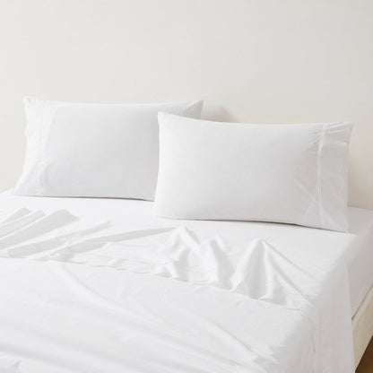 Coastal Chic Scalloped Edge Cotton Sheet Set - Quahog Bay Bedding