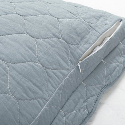 Coastal Chic Scalloped Edge Reversible Quilt 3 Piece Set - Quahog Bay Bedding
