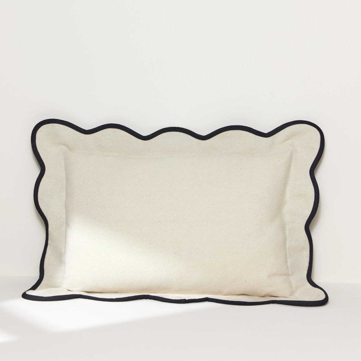 Coastal Chic Scalloped Edge Throw Pillow Cover - Quahog Bay Bedding