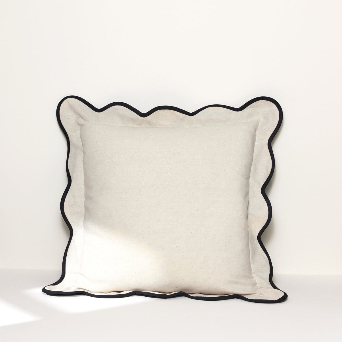 Coastal Chic Scalloped Edge Throw Pillow Cover - Quahog Bay Bedding