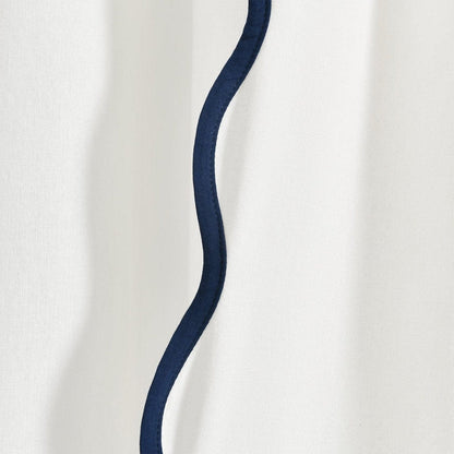 Coastal Chic Scalloped Edge Window Curtain Panel Set - Quahog Bay Bedding