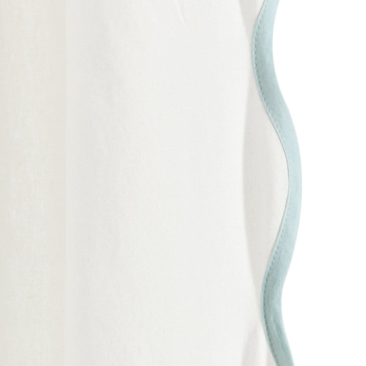 Coastal Chic Scalloped Edge Window Curtain Panel Set - Quahog Bay Bedding