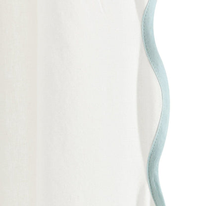 Coastal Chic Scalloped Edge Window Curtain Panel Set - Quahog Bay Bedding