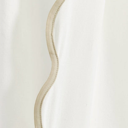 Coastal Chic Scalloped Edge Window Curtain Panel Set - Quahog Bay Bedding