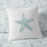 Coastal Maya Bay Square Pillow - Quahog Bay Bedding