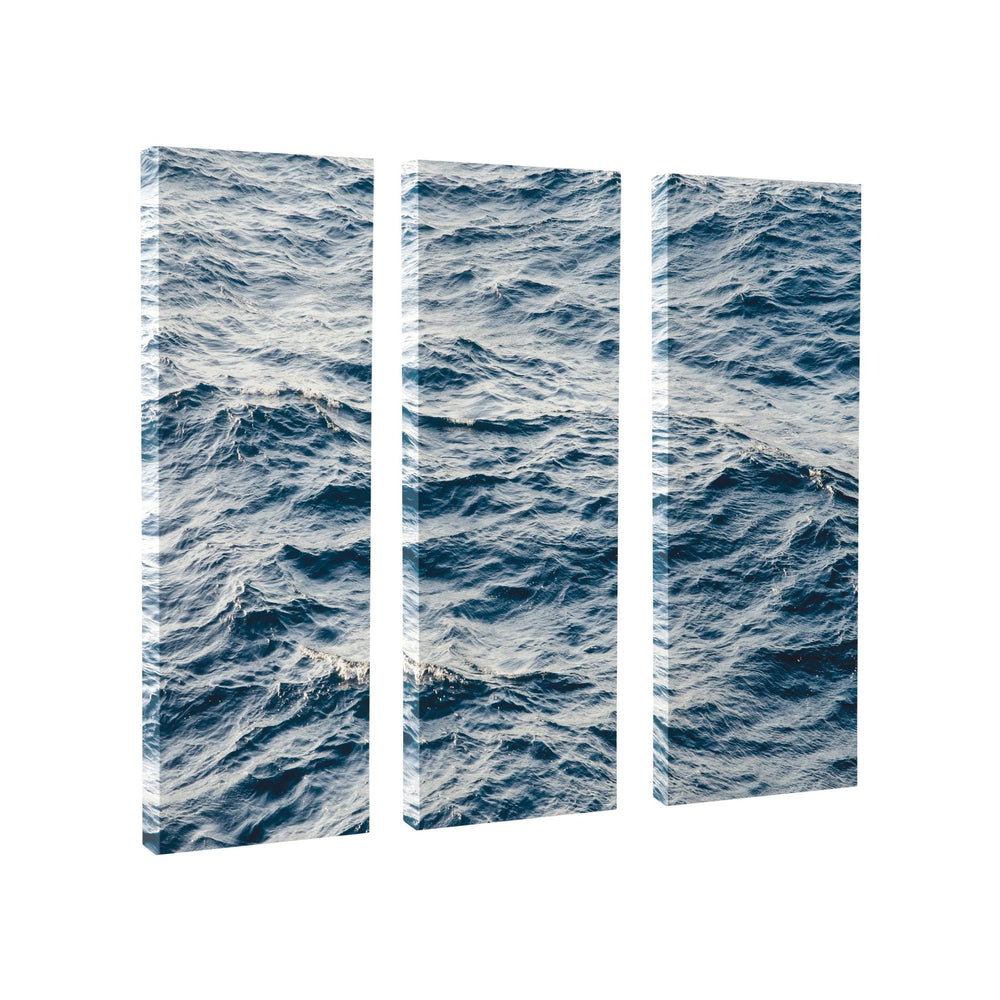 Coastal Ocean Waves Canvas Wall Art Set by The Creative Bunch Studio - Quahog Bay Bedding