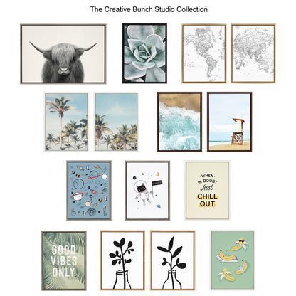 Coastal Ocean Waves Canvas Wall Art Set by The Creative Bunch Studio - Quahog Bay Bedding
