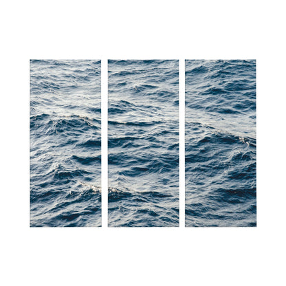 Coastal Ocean Waves Canvas Wall Art Set by The Creative Bunch Studio - Quahog Bay Bedding