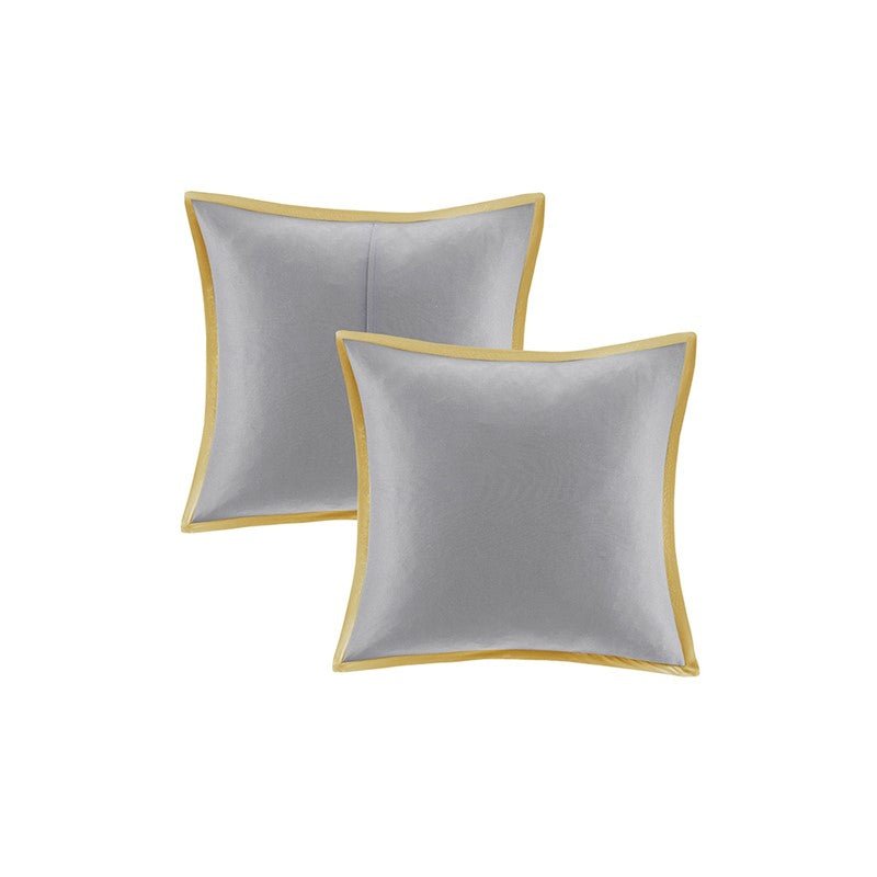 Coastal Yellow Medallion Floral Comforter Set - Cotton Isla 8PCS - Quahog Bay Bedding