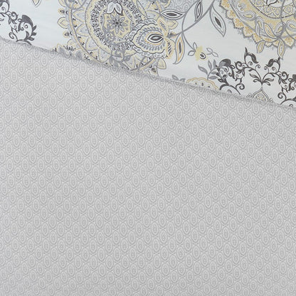 Coastal Yellow Medallion Floral Comforter Set - Cotton Isla 8PCS - Quahog Bay Bedding